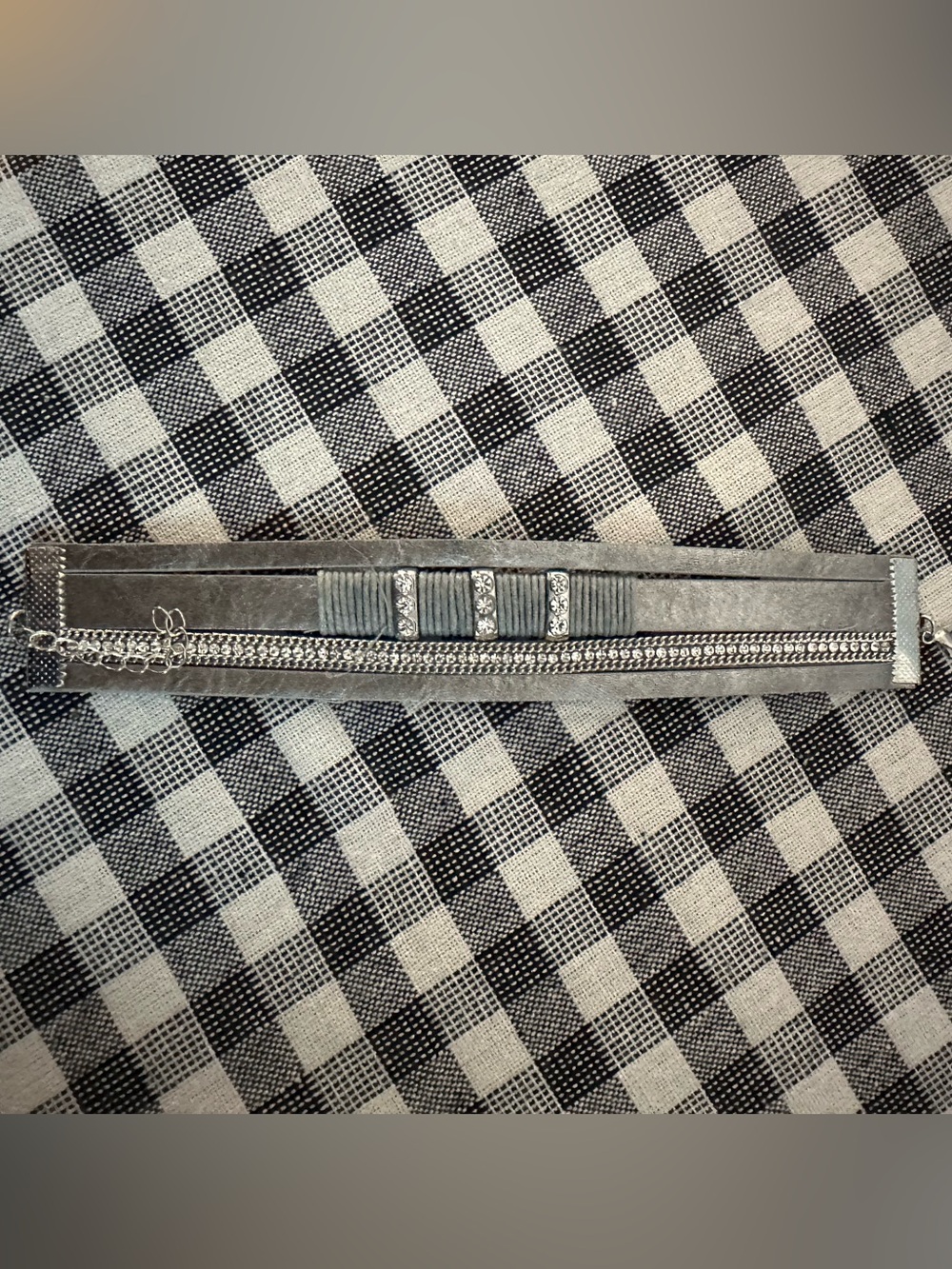 Silver gray bracelet new